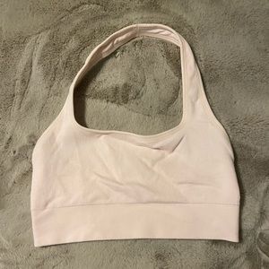 Fabletics halter top ribbed sports bra size L